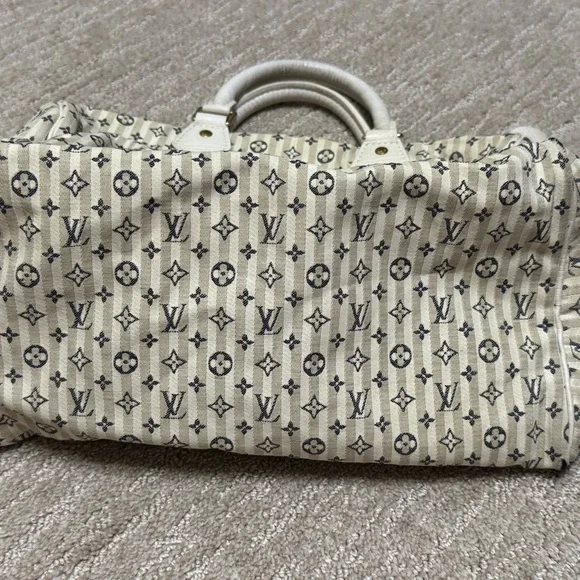 Louis Vuitton Mini Lin Croisette Speedy 30 Blue - Picture 3 of 6